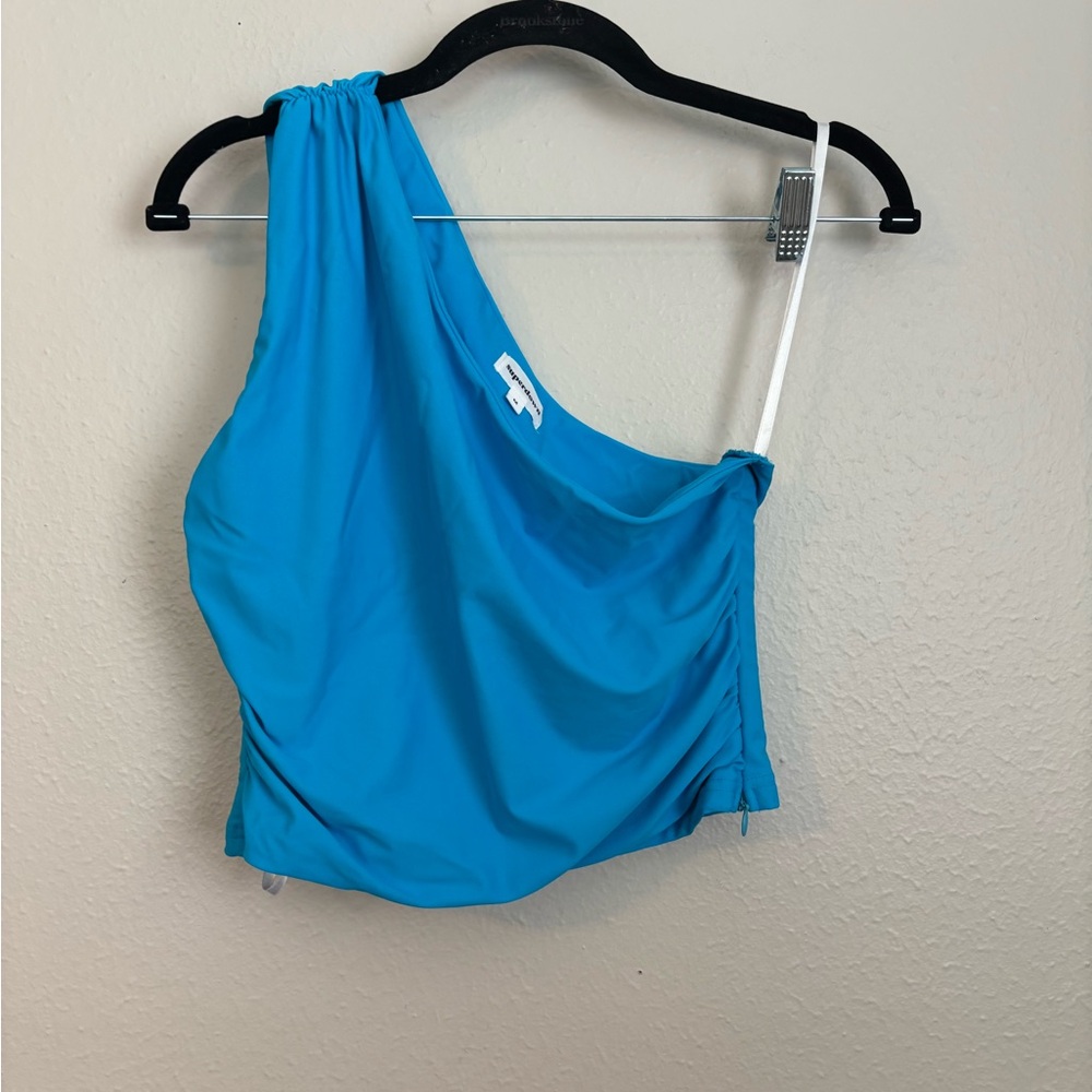 superdown Cassandra Crop Top in Teal M - Picture 7 of 11